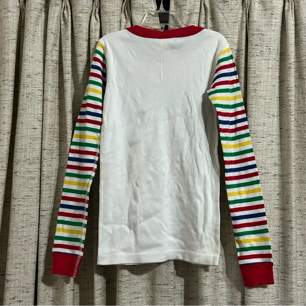 Hanna Andersson Peanuts Snoopy Striped Long John Pajama Set